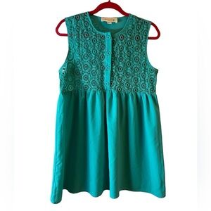 Y2K Kingdom B Turquoise Baby Doll Dress Tunic Medium